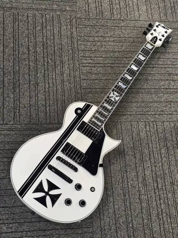 ESP IRON CROSS · Snow White w/Stripes Graphic