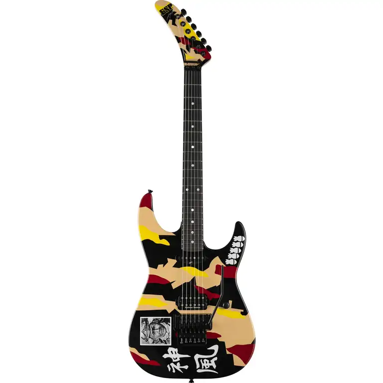 ESP KAMIKAZE-I (Custom Shop 78) · Black w/Kamikaze Graphic