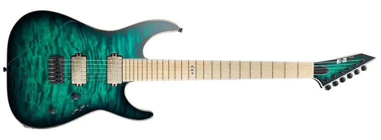 E-II M-II NT HS QM · Black Turquoise Burst