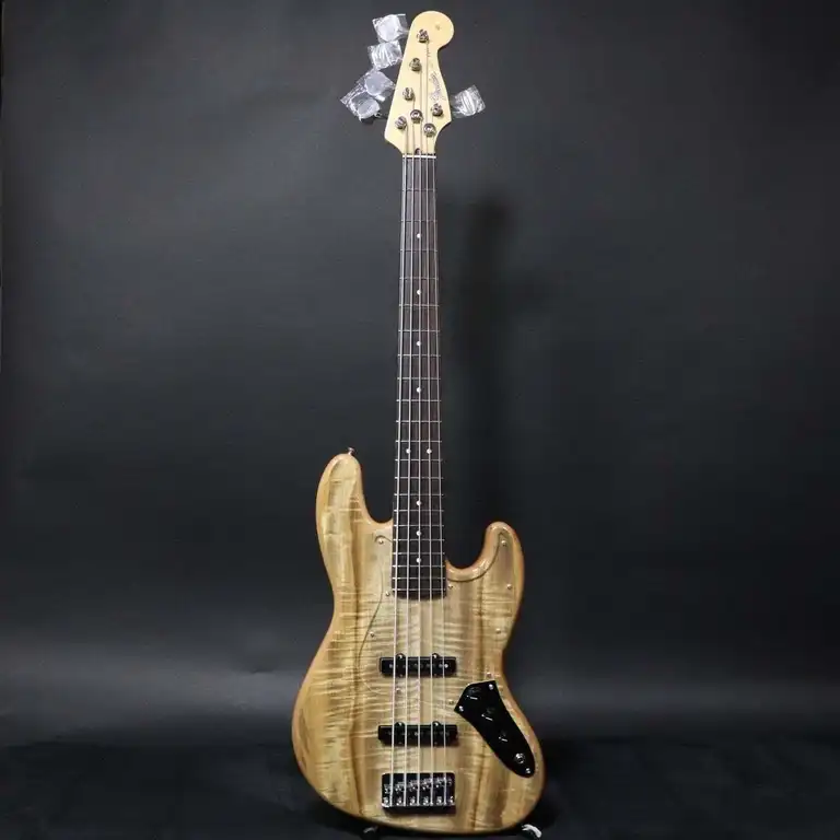 Fender ISHIBASHI FSR Made in Japan Hybrid II Jazz Bass V Myrtle Top Alder Back Rosewood